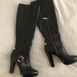 Michael Kors Black Leather Boots